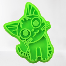 cat cookie cutter cute home 3d print model - Mito3D