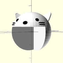gatto angolo protettore casa animale cat openscad customizer angolo-protettore 3d print model - Mito3D
