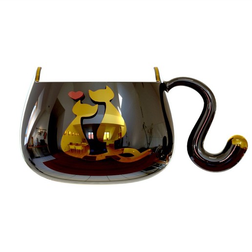 gato copa do bate-tasse a casa caneca sala de bate-papo copo meow cup 3D print model - Mito3D