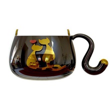 gato copa do bate-tasse a casa caneca sala de bate-papo copo meow cup 3d print model - Mito3D