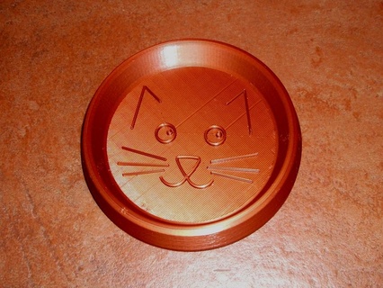 Katze Gericht Schüssel Katzen Maskottchen Trog Haustier Lebensmittel Futter 3d print model - Mito3D