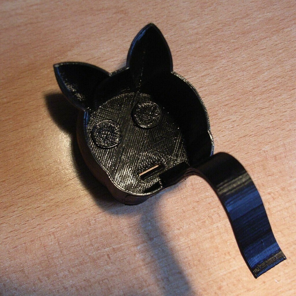gatto dispenser 3d animale contenitore utile vari miscellanea Non categorizzato 3D print model - Mito3D