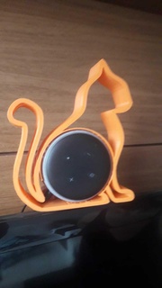 Katze Echo Punkt Clever Lautsprecher 3rd Generation Amazonas alexa unterstützen Stand Zuhause Haus Stil Haustiere Liebeskatze Silhouetten 3d print model - Mito3D