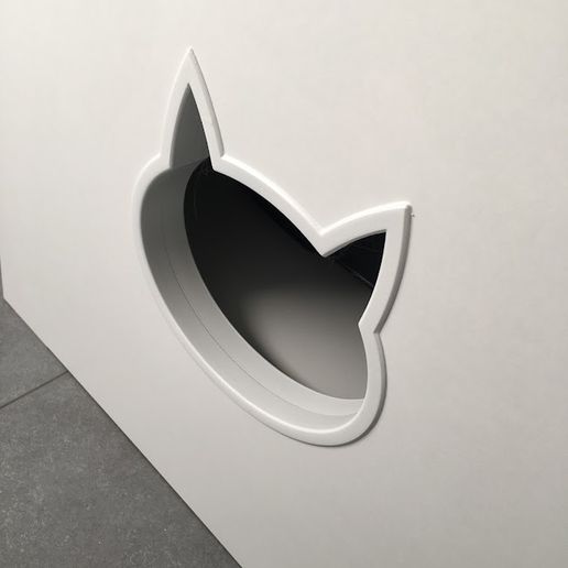 cat entrance shape 3D print model - Mito3D