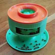 cat feeder puzzle home pets cats bowls 3d print model - Mito3D