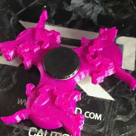 kedi kıpır spinner eğlence oyuncak 3d_printing 3D print model - Mito3D