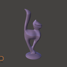 chat figurine art animal cat la sculpture statue sculptures 3d print model - Mito3D