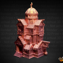 gato gente torre apoyo gratis arquitectura edificio rpg support free indefenso supports rodar cat folk catfolk dados tower destino fates end dnd role playing game roll path finder 3d print model - Mito3D