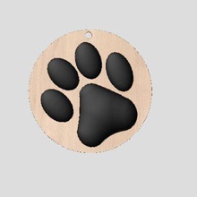 cat footprint home imprint chat key ring animals 3d print model - Mito3D