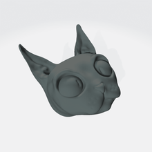 gato cabeza esculpir animal 3d print model - Mito3D