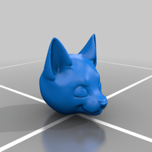 gato cabeza esculturas 3d print model - Mito3D