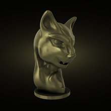 kedi baş 3d print model - Mito3D