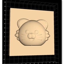 gato cabeza alivio herramienta galletas orefir3d Rudolf jedlicka luban 3d print model - Mito3D