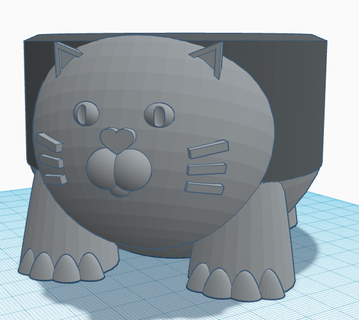 gatto titolare supporto eco punto 3rd gen alexa 3d print model - Mito3D