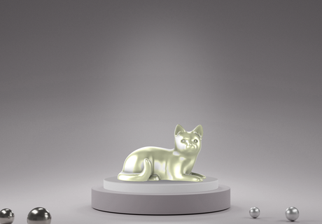 cat home decor toy kids animal nature kitty 3d print model - Mito3D