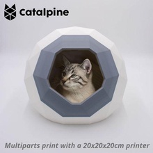chat maison v2 poly 3d print model - Mito3D