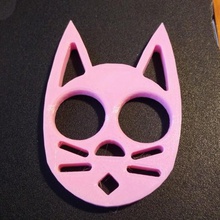 cat keychain no ear grooves jewelry keychains 3d print model - Mito3D