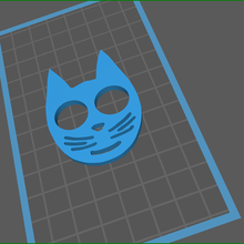 kedi boğum silgi anahtarlık Emniyet 3d print model - Mito3D