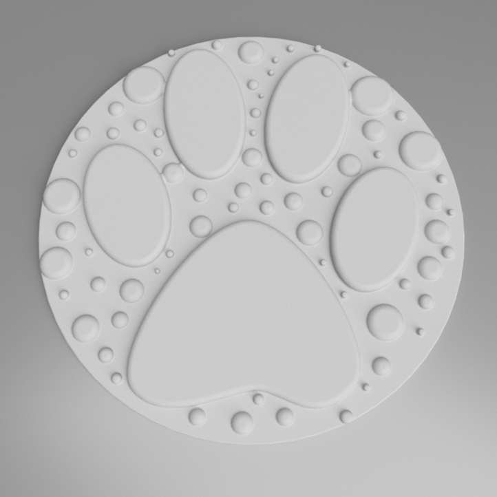 Katze Lecken Tafel 3D print model - Mito3D