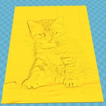 gatto lito art post 3d print model - Mito3D