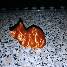 gato mentindo gatinho poli animal arte estátua Katze kot brinquedo gatinha 3d print model - Mito3D