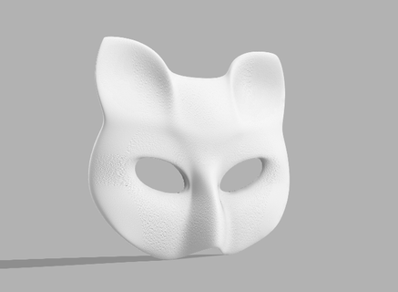 Katze Maske Malerei Japan Theater Cosplay Kunst Anime Geist Deamon Manga Kätzchen Masken 3d print model - Mito3D
