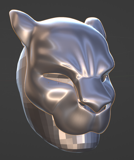 gatto maschera svg 3d print model - Mito3D