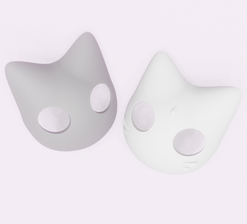 kedi maske versiyonlar 3d print model - Mito3D
