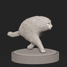 cat meme Spiel meme-Katze ornament - Spielzeug 3d print model - Mito3D
