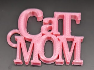 cat mom keychain Jewelry cat mom cat mom keychain  3d print model - Mito3D
