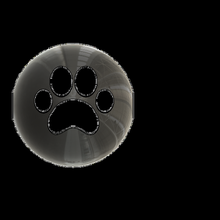 cat paw pendant ciondolo gatto zampa 3d print model - Mito3D