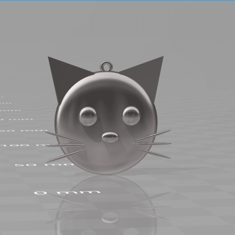 gato pedante la joyería sujetador el collar pulsera pequeño pendiente animal arete lindo aretes arte 3D print model - Mito3D