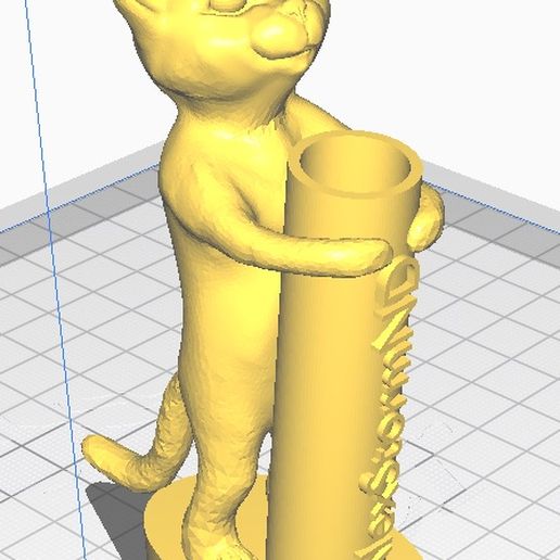 cat pencil holder 3D print model - Mito3D