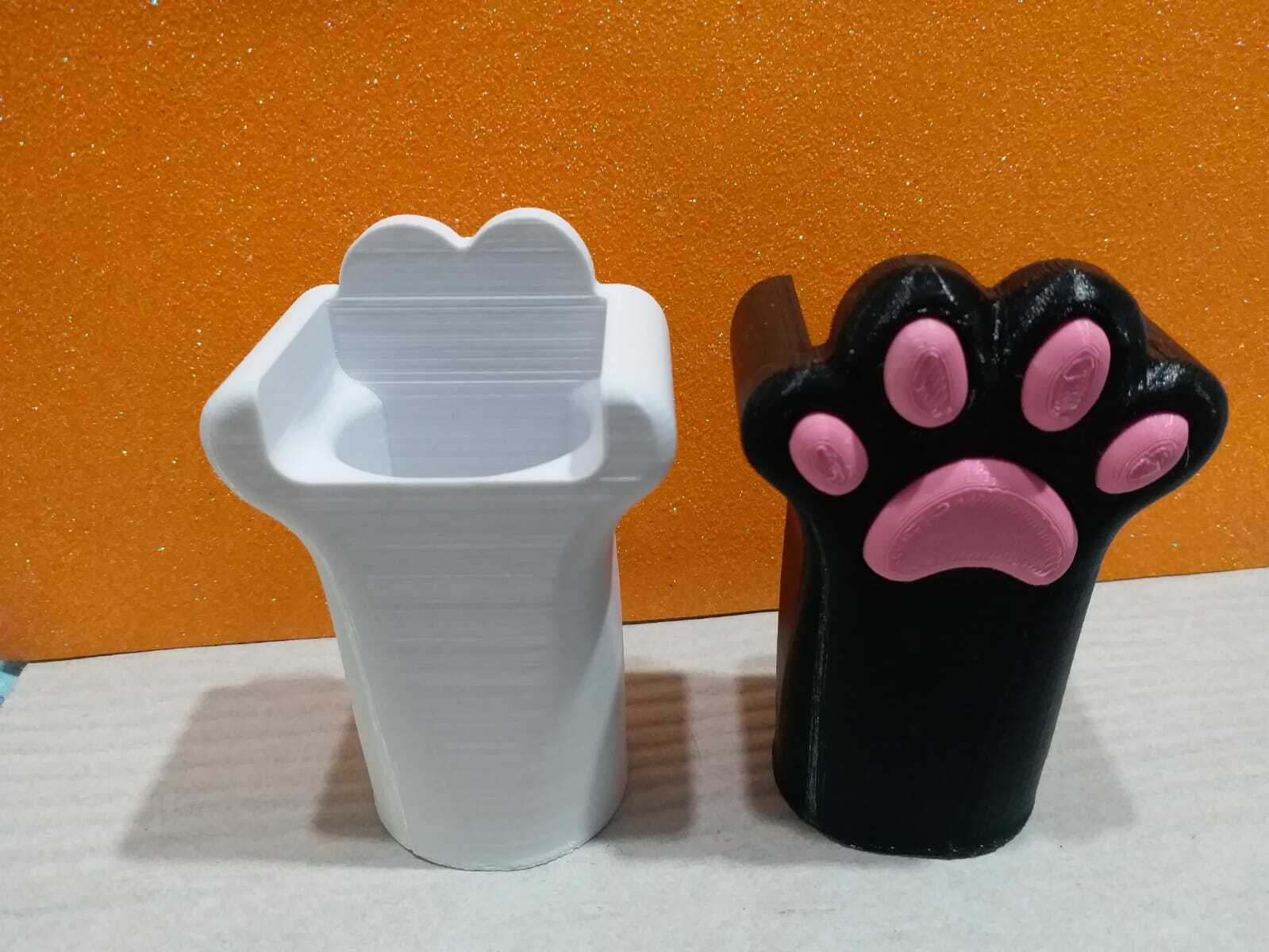 kedi kalem Kulp destek yavru araç sahipleri kalemler vurgulayıcılar 3D print model - Mito3D