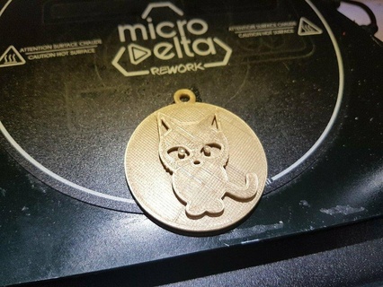 gato colgante pendiente accesorios 3d print model - Mito3D