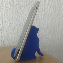 cat phone holder home animal 3d print model - Mito3D