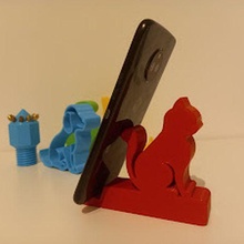cat phone stand #phonestand #cat #animal #phone 3d print model - Mito3D