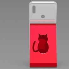 kedi telefon destek hayvan kedicik 3d print model - Mito3D