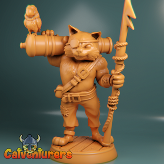 kedi korsan Mungo oyun kediler karakter Corsair gemi minyatür minyatürler rpg savaş oyunları masaüstü yavrusu kılıç korsanlar papağan pirategame 3d print model - Mito3D