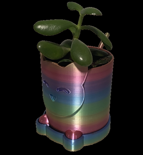 cat planter planter cat animal  3d print model - Mito3D