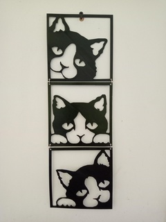 cat portrait table cats 3d print model - Mito3D
