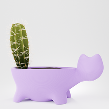 cat pot vase art design decor 3d print model - Mito3D