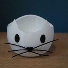 cat pot 3d print model - Mito3D