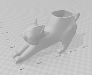 gatto pentola 3d print model - Mito3D