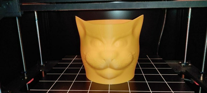 cat pot vase cat vase pot  3d print model - Mito3D