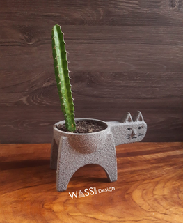 gato oleiro Panela mofo concreto plantas jardim casas água 3d impressão robert plantar 3d print model - Mito3D
