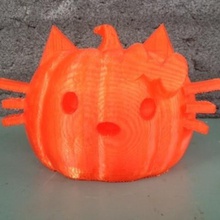 cat pumpkin various halloween 3d print model - Mito3D
