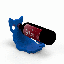 cat pussy kitten tom kitty gift - bottle holder wine stand birthday anniversary 3d print model - Mito3D