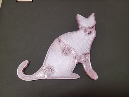 cat puzzle toy child kid game 3d print model - Mito3D