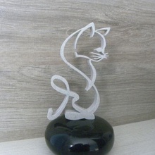 gato escultura gatos familia Arte animal 3d print model - Mito3D